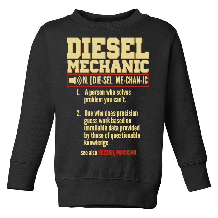 Diesel Mechanic Toddler Sweatshirt