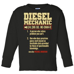 Diesel Mechanic Toddler Long Sleeve Shirt