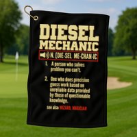 Diesel Mechanic Golf Towel