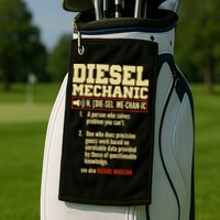 Diesel Mechanic Golf Towel