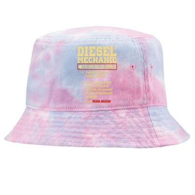 Diesel Mechanic Tie-Dyed Bucket Hat