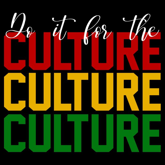 Do It For The Culture African American Pride Drawstring Bag
