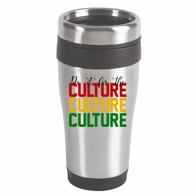 Do It For The Culture African American Pride 16oz Travel Tumbler