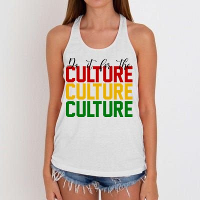 Do It For The Culture African American Pride Women's Knotted Racerback Tank