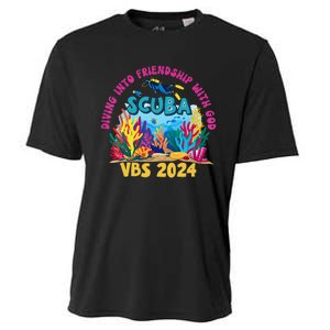 Diving Into Friendship With God Beach Scuba Vbs 2024 Cooling Performance Crew T-Shirt