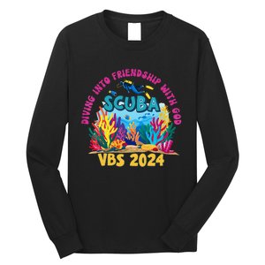 Diving Into Friendship With God Beach Scuba Vbs 2024 Long Sleeve Shirt