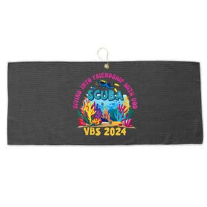 Diving Into Friendship With God Beach Scuba Vbs 2024 Large Microfiber Waffle Golf Towel