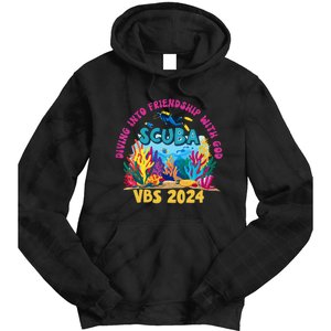 Diving Into Friendship With God Beach Scuba Vbs 2024 Tie Dye Hoodie