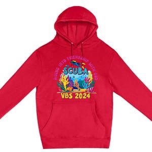 Diving Into Friendship With God Beach Scuba Vbs 2024 Premium Pullover Hoodie