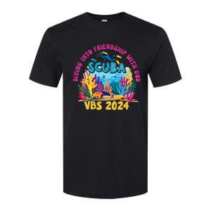 Diving Into Friendship With God Beach Scuba Vbs 2024 Softstyle CVC T-Shirt