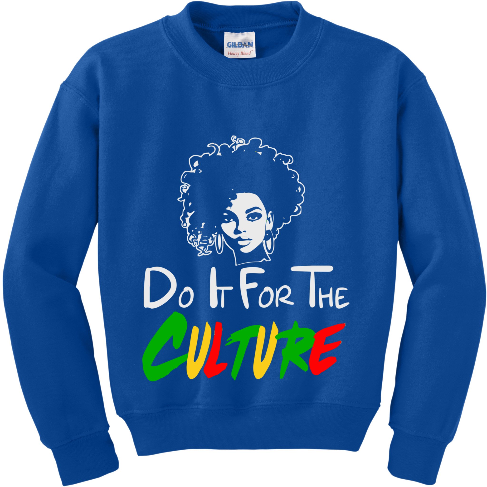 Do It For The Culture Junenth Afro Queen Black History Gift Kids Sweatshirt
