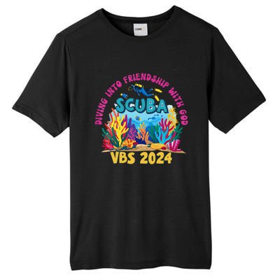 Diving Into Friendship With God Beach Scuba Vbs 2024 Tall Fusion ChromaSoft Performance T-Shirt