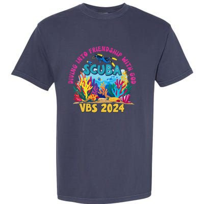 Diving Into Friendship With God Beach Scuba Vbs 2024 Garment-Dyed Heavyweight T-Shirt