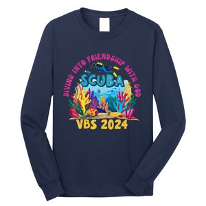 Diving Into Friendship With God Beach Scuba Vbs 2024 Long Sleeve Shirt