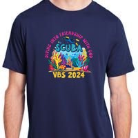 Diving Into Friendship With God Beach Scuba Vbs 2024 Adult ChromaSoft Performance T-Shirt