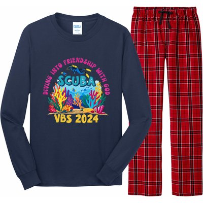 Diving Into Friendship With God Beach Scuba Vbs 2024 Long Sleeve Pajama Set