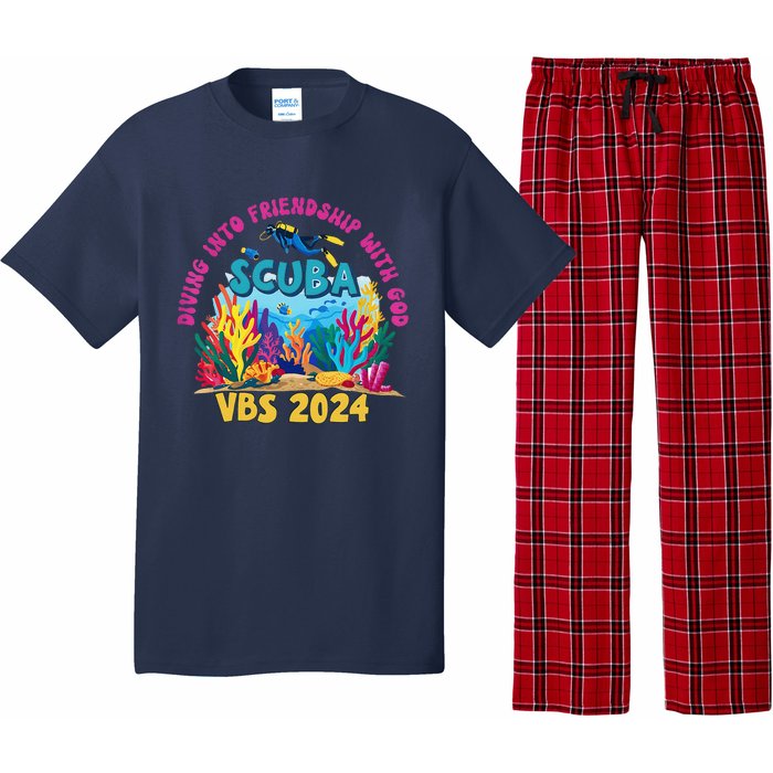 Diving Into Friendship With God Beach Scuba Vbs 2024 Pajama Set