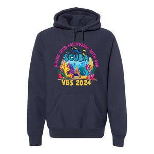 Diving Into Friendship With God Beach Scuba Vbs 2024 Premium Hoodie