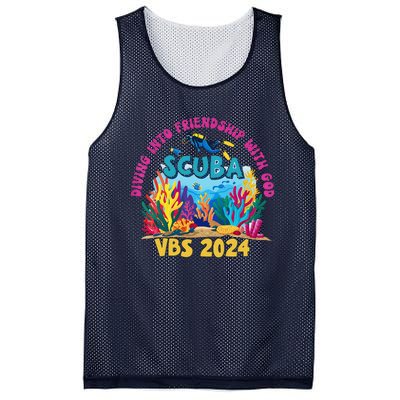 Diving Into Friendship With God Beach Scuba Vbs 2024 Mesh Reversible Basketball Jersey Tank