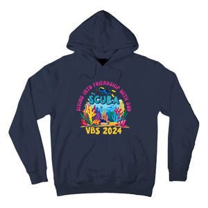 Diving Into Friendship With God Beach Scuba Vbs 2024 Tall Hoodie