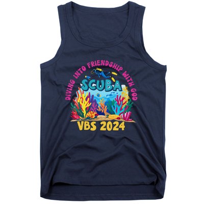 Diving Into Friendship With God Beach Scuba Vbs 2024 Tank Top