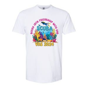 Diving Into Friendship With God Beach Scuba Vbs 2024 Softstyle CVC T-Shirt