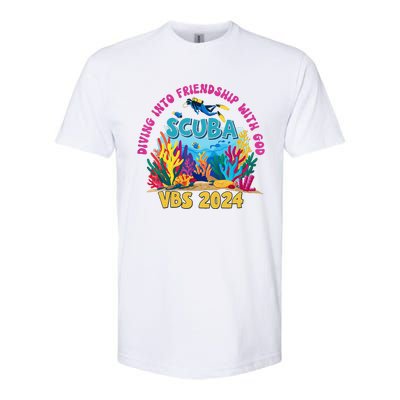 Diving Into Friendship With God Beach Scuba Vbs 2024 Softstyle CVC T-Shirt