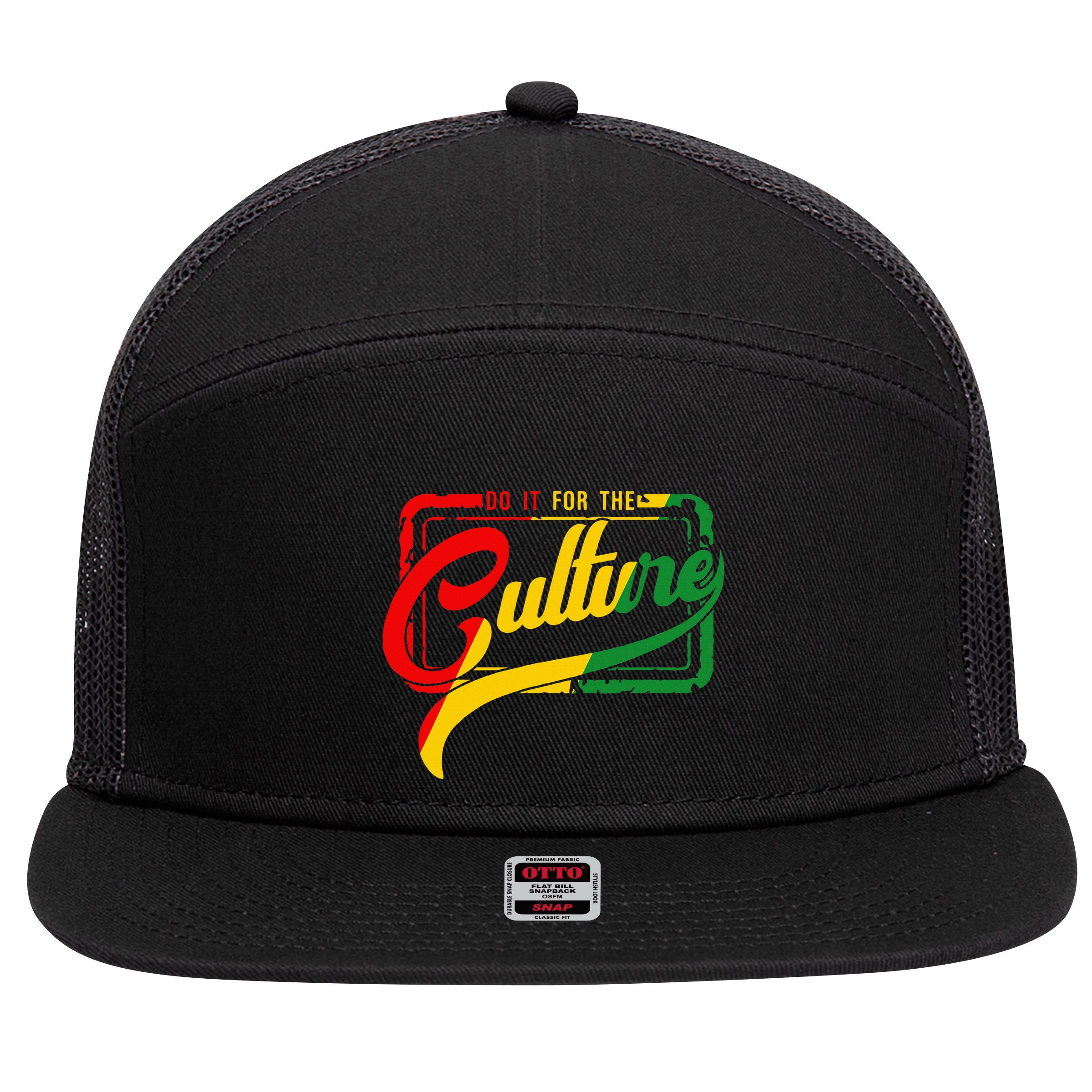 Do It For The Culture Black History Junteenth Freeish 1865 7 Panel Mesh Trucker Snapback Hat