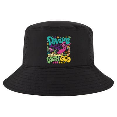 Diving Into Friendship With God Scuba Vbs 2024 Christian Cool Comfort Performance Bucket Hat