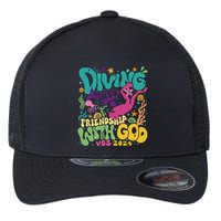 Diving Into Friendship With God Scuba Vbs 2024 Christian Flexfit Unipanel Trucker Cap