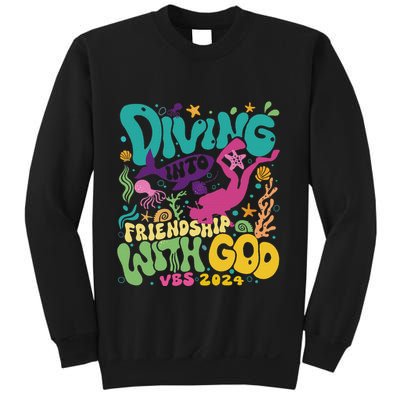Diving Into Friendship With God Scuba Vbs 2024 Christian Sweatshirt