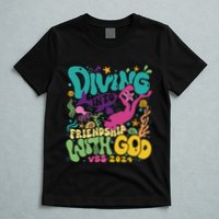 Diving Into Friendship With God Scuba Vbs 2024 Christian T-Shirt