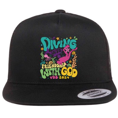 Diving Into Friendship With God Scuba Vbs 2024 Christian Flatbill Hat