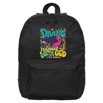 Diving Into Friendship With God Scuba Vbs 2024 Christian 16 in Basic Backpack