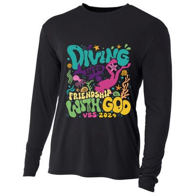 Diving Into Friendship With God Scuba Vbs 2024 Christian Cooling Performance Long Sleeve Crew