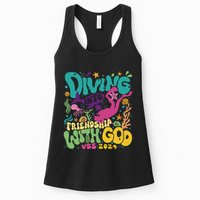 Diving Into Friendship With God Scuba Vbs 2024 Christian Womens Tank Top