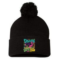Diving Into Friendship With God Scuba Vbs 2024 Christian Pom Pom 12in Knit Beanie