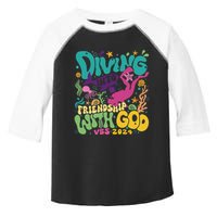 Diving Into Friendship With God Scuba Vbs 2024 Christian Toddler Fine Jersey T-Shirt
