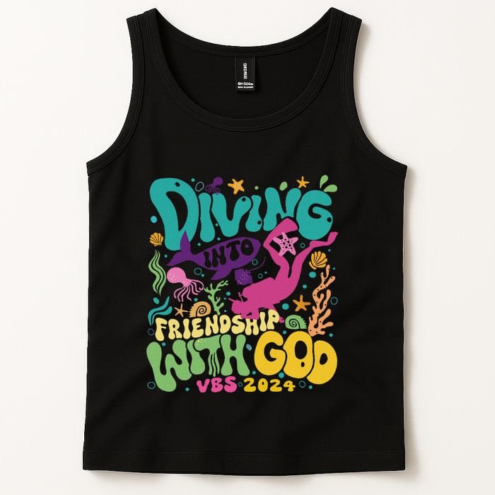 Diving Into Friendship With God Scuba Vbs 2024 Christian Tank Top