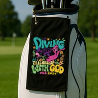 Diving Into Friendship With God Scuba Vbs 2024 Christian Golf Towel