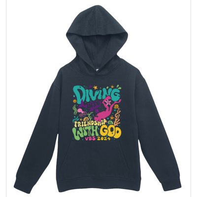 Diving Into Friendship With God Scuba Vbs 2024 Christian Urban Pullover Hoodie