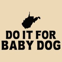 Do It For Baby Dog West Virginia Big Jim Justice Drawstring Bag