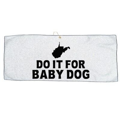 Do It For Baby Dog West Virginia Big Jim Justice Large Microfiber Waffle Golf Towel