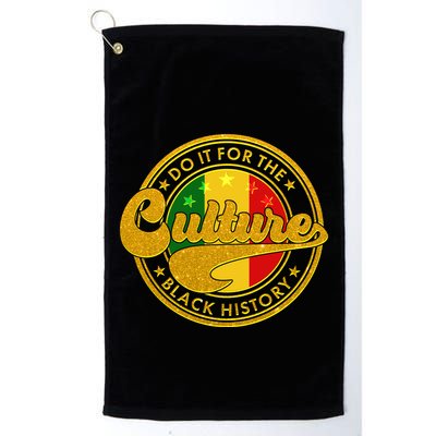 Do It For The Culture Black History Emblem Golf Towel
