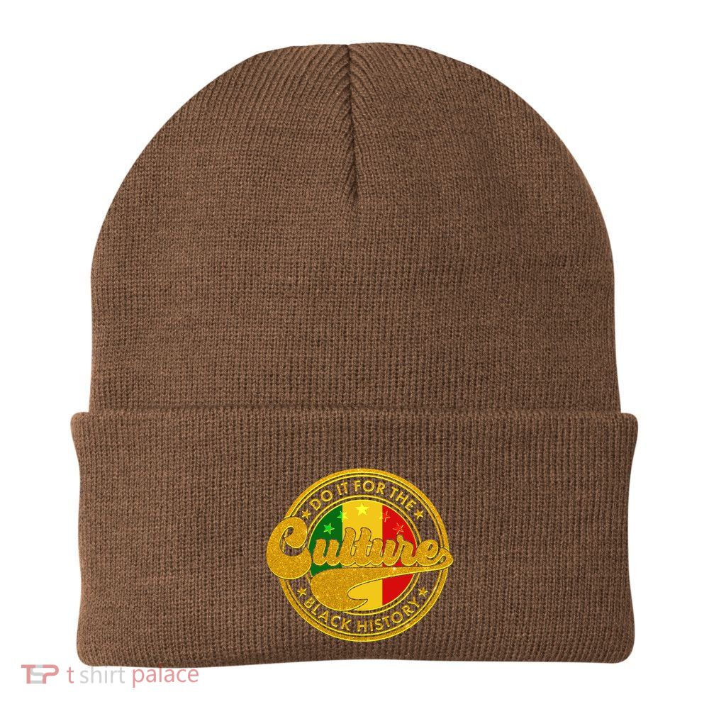 Do It For The Culture Black History Emblem Beanie