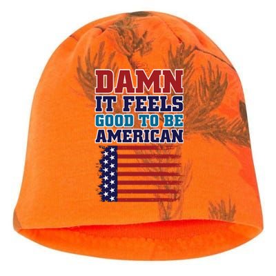 Damn It Feels Good To Be American Flag America Pride Proud Cute Gift Kati - Camo Knit Beanie