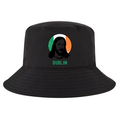 Dublin Ireland Flag Jesus St Patricks Day Gift Cool Comfort Performance Bucket Hat