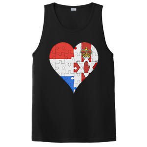 Dutch Irish Flag Heart Gift PosiCharge Competitor Tank