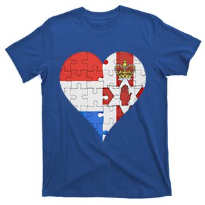 Dutch Irish Flag Heart Gift T-Shirt