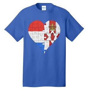 Dutch Irish Flag Heart Gift Tall T-Shirt